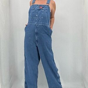 Dickies Relaxed Fit Logo Oversized Carpenter Denim Bib Overalls Unisex